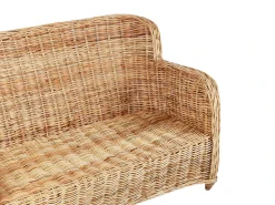 Set di divani da giardino 5 posti ALESSANO Rattan Naturale
