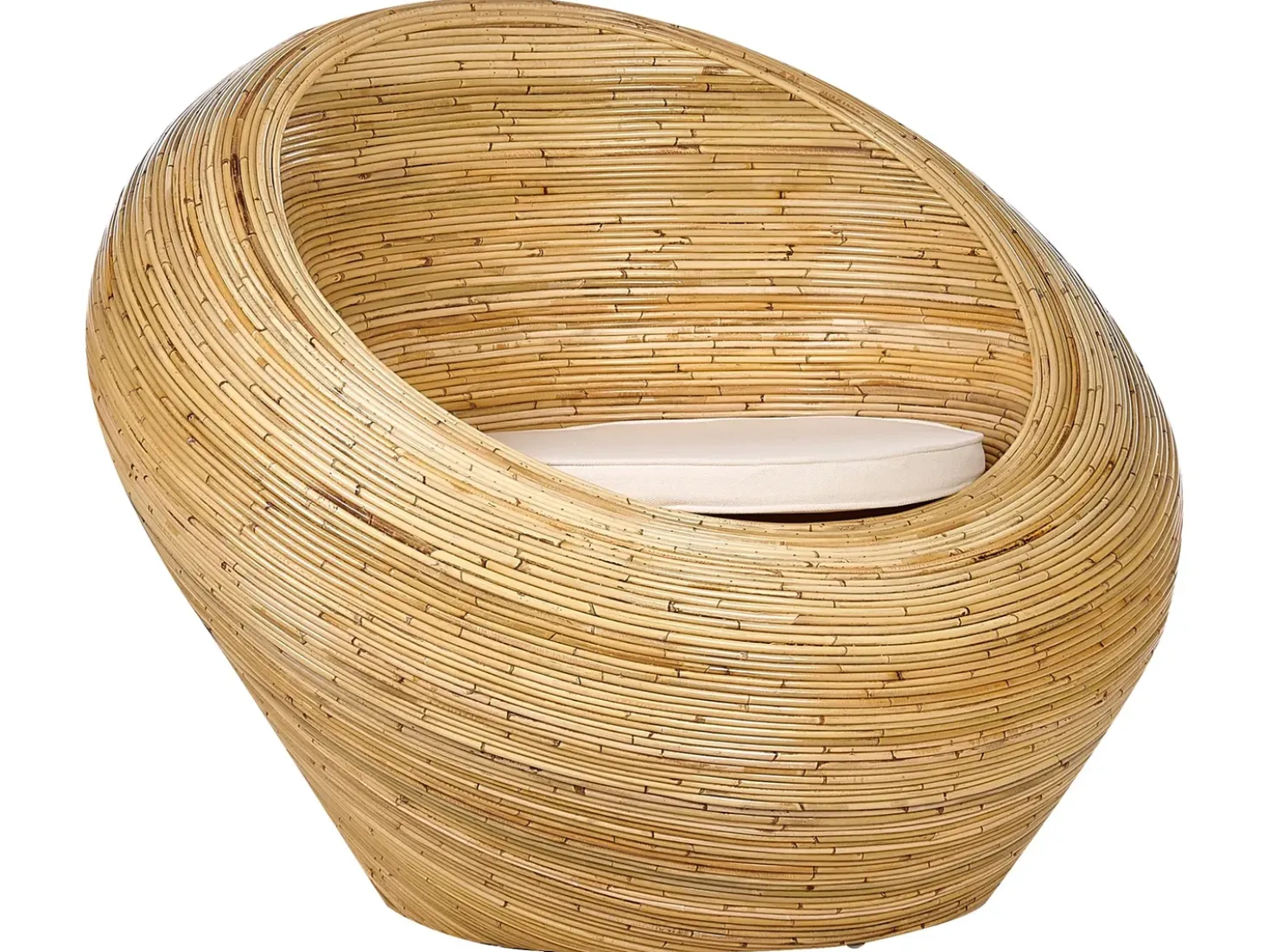 Set di divani da giardino 4 posti MAIORI Rattan Naturale