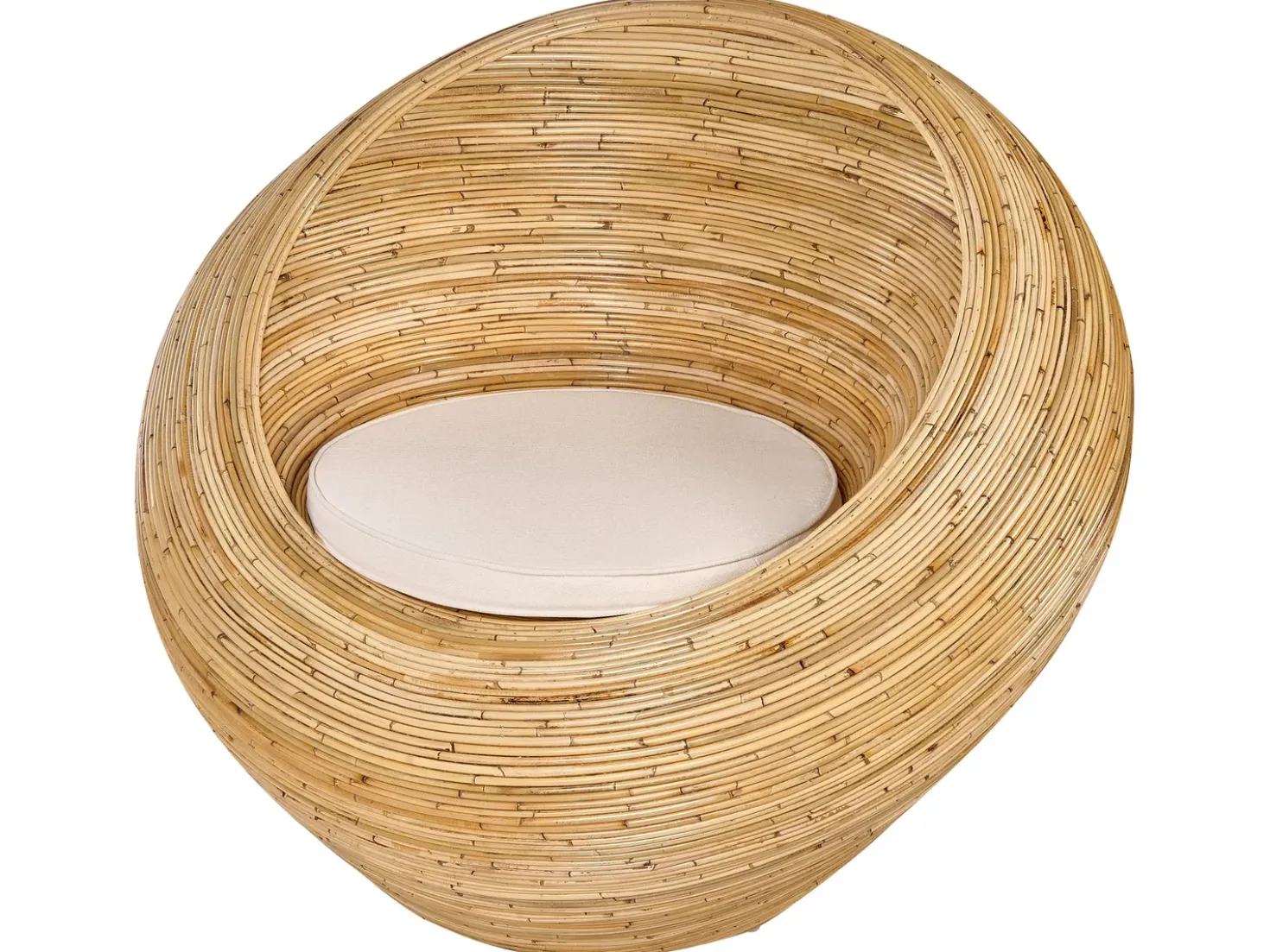 Set di divani da giardino 4 posti MAIORI Rattan Naturale