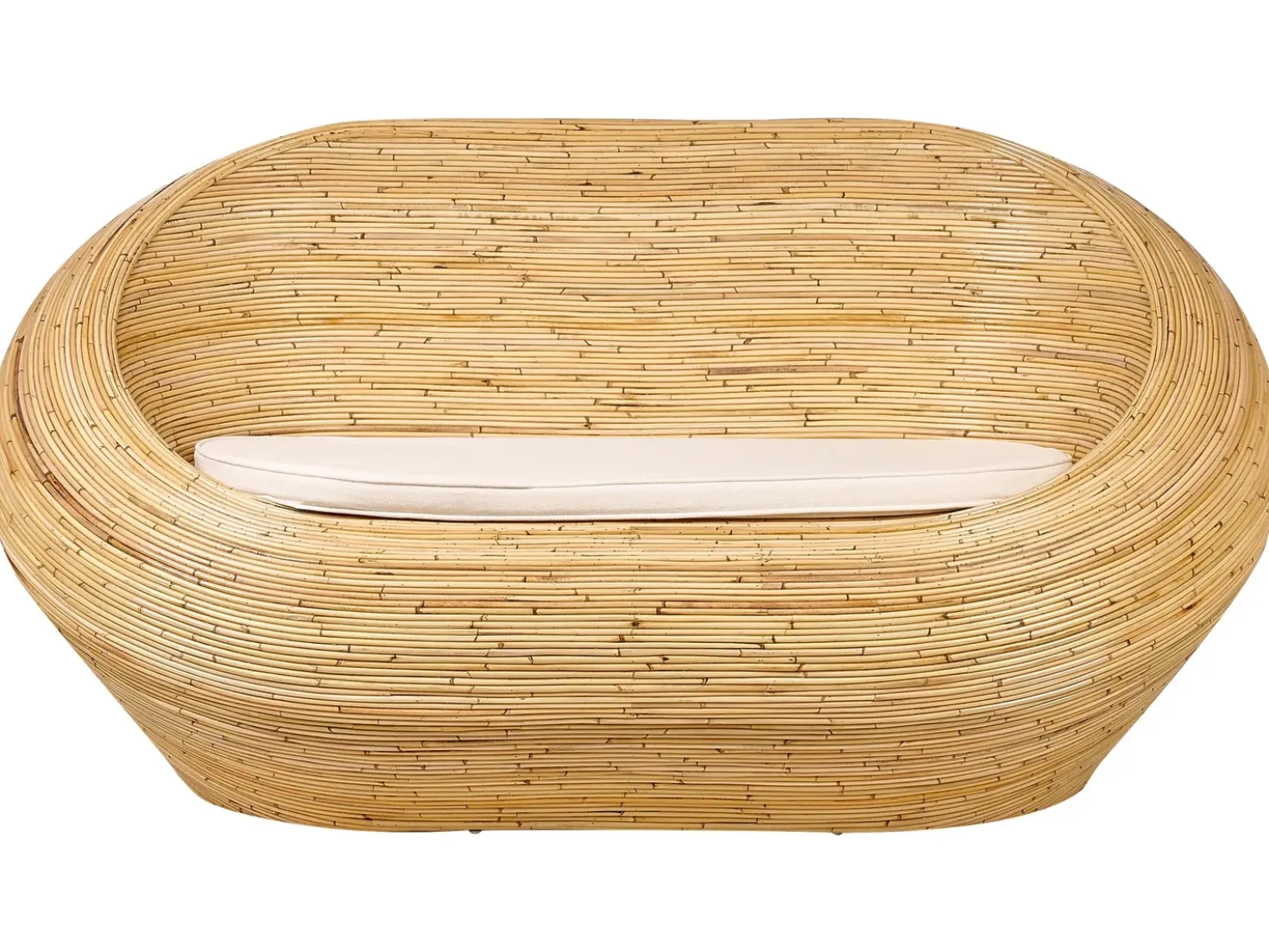 Set di divani da giardino 4 posti MAIORI Rattan Naturale