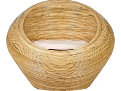 Set di divani da giardino 4 posti MAIORI Rattan Naturale