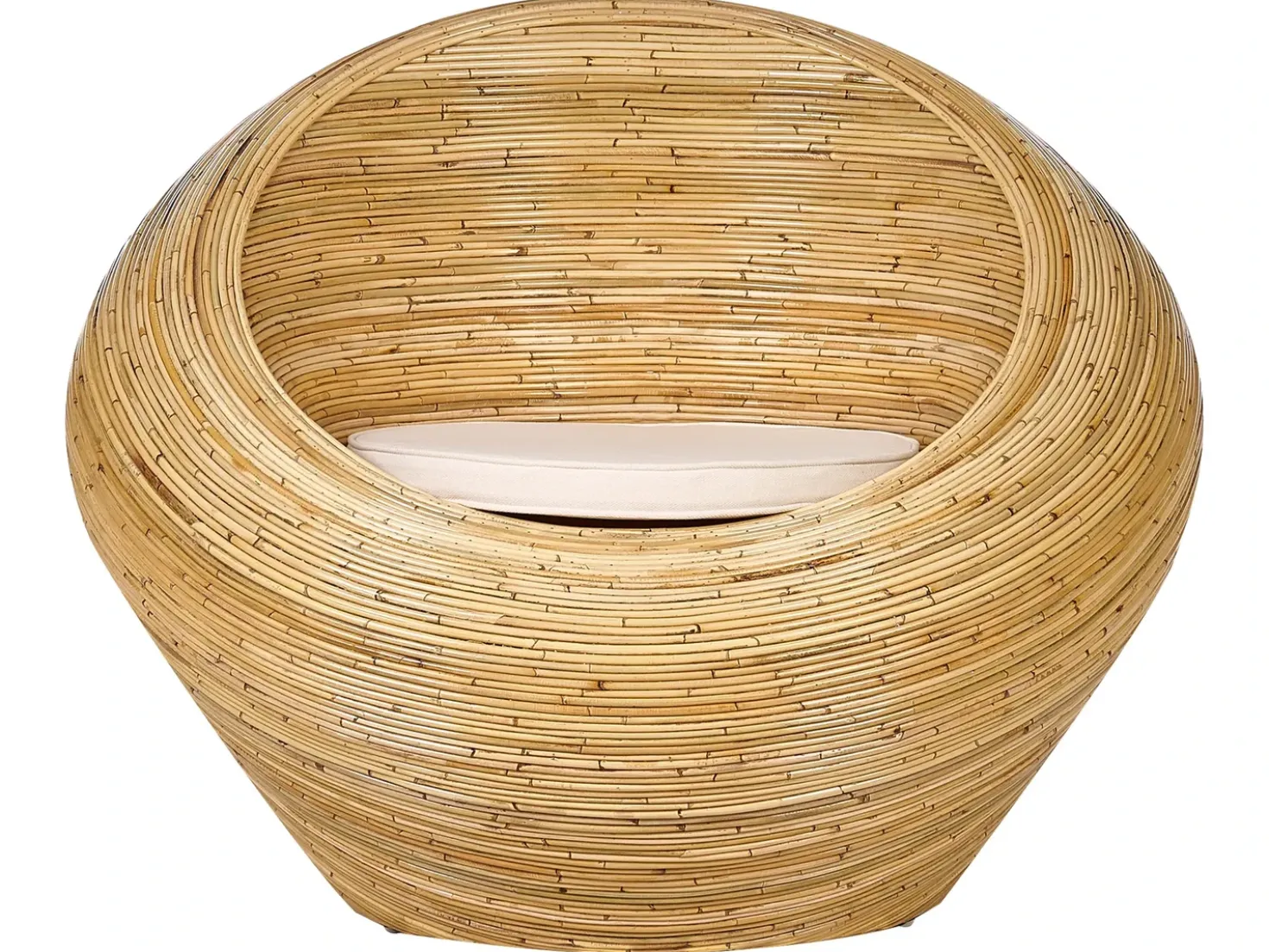 Set di divani da giardino 4 posti MAIORI Rattan Naturale
