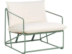 Set di divani da giardino 4 posti PONTE Metallo Verde