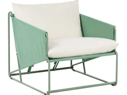 Set di divani da giardino 4 posti PONTE Metallo Verde