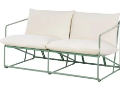 Set di divani da giardino 4 posti PONTE Metallo Verde