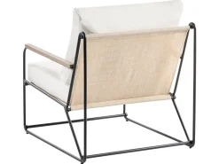Set di divani da giardino 5 posti VENARIA con tavoli Metallo Beige/Nero