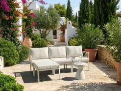 Set di divani da giardino 4 posti ERICHE Beige chiaro