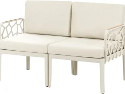 Set di divani da giardino 4 posti ERICHE Beige chiaro