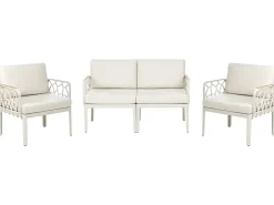 Set di divani da giardino 4 posti ERICHE Beige chiaro