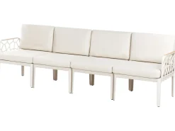 Set di divani da giardino 4 posti ERICHE Beige chiaro