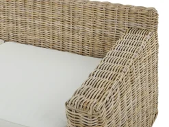 Set di divani da giardino 4 posti ARDEA Rattan Marrone chiaro