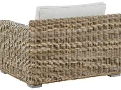 Set di divani da giardino 4 posti ARDEA Rattan Marrone chiaro