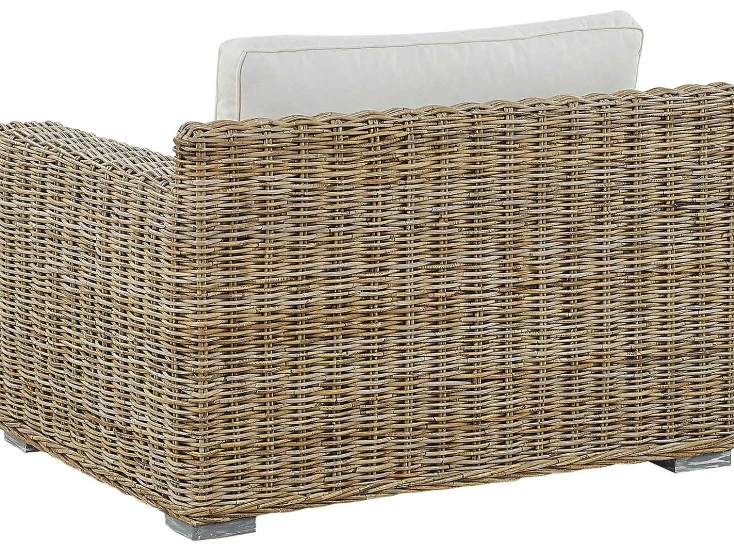 Set di divani da giardino 4 posti ARDEA Rattan Marrone chiaro