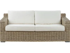 Set di divani da giardino 4 posti ARDEA Rattan Marrone chiaro