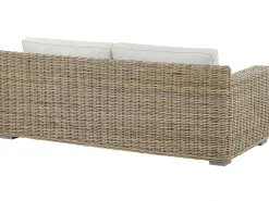 Set di divani da giardino 4 posti ARDEA Rattan Marrone chiaro