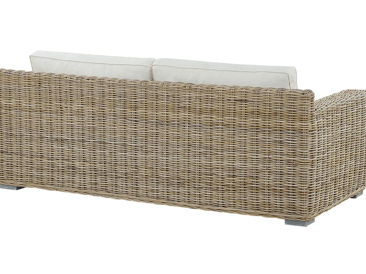 Set di divani da giardino 4 posti ARDEA Rattan Marrone chiaro