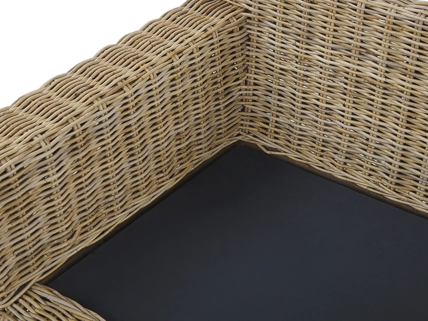 Set di divani da giardino 4 posti ARDEA Rattan Marrone chiaro
