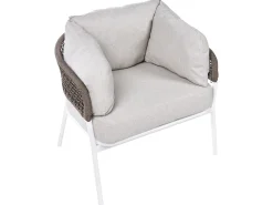 Set di divani da giardino 7 posti ROBELLA con tavoli Beige