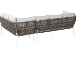 Set di divani da giardino 7 posti ROBELLA con tavoli Beige