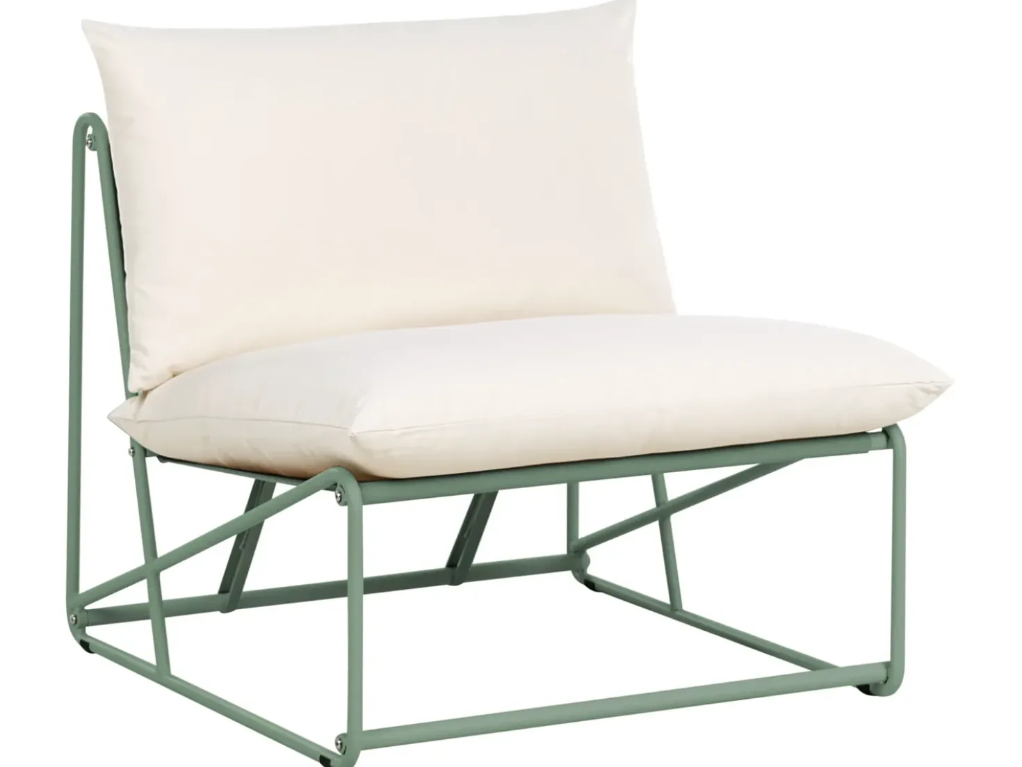 Set di divani da giardino 4 posti PICO Metallo Verde