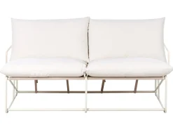 Set di divani da giardino 4 posti PONTE Metallo Beige chiaro