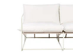 Set di divani da giardino 4 posti PONTE Metallo Beige chiaro