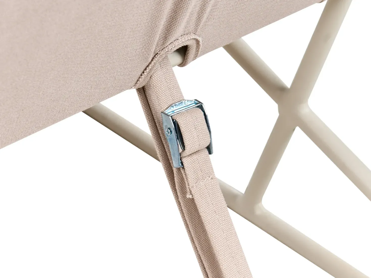 Set di divani da giardino 4 posti PONTE Metallo Beige chiaro