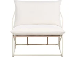 Set di divani da giardino 4 posti PONTE Metallo Beige chiaro