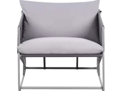 Set di divani da giardino 4 posti PONTE Metallo Grigio