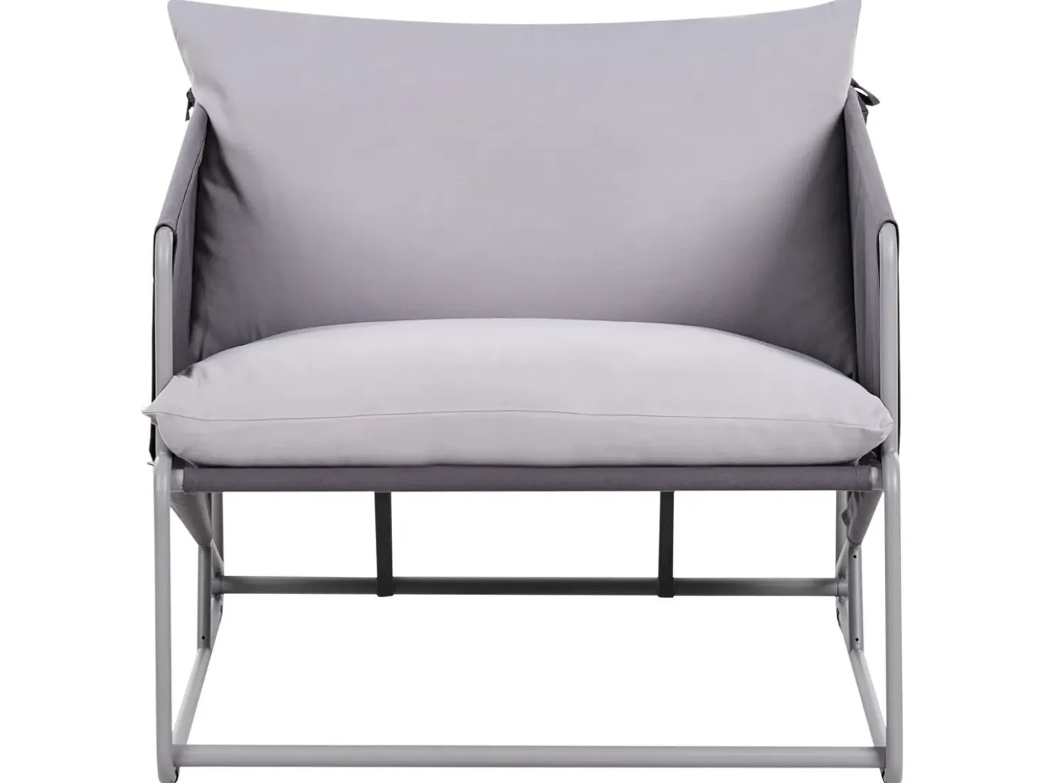 Set di divani da giardino 4 posti PONTE Metallo Grigio