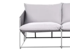 Set di divani da giardino 4 posti PONTE Metallo Grigio