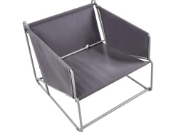 Set di divani da giardino 4 posti PONTE Metallo Grigio