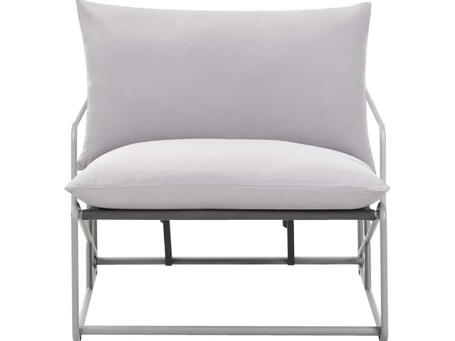 Set di divani da giardino 4 posti PONTE Metallo Grigio