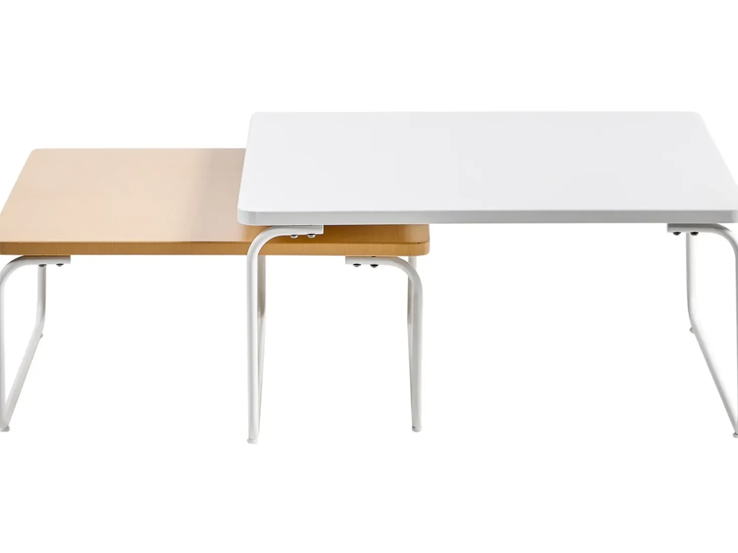 Set di divani da giardino 5 posti VENARIA con tavoli Metallo Beige/Bianco