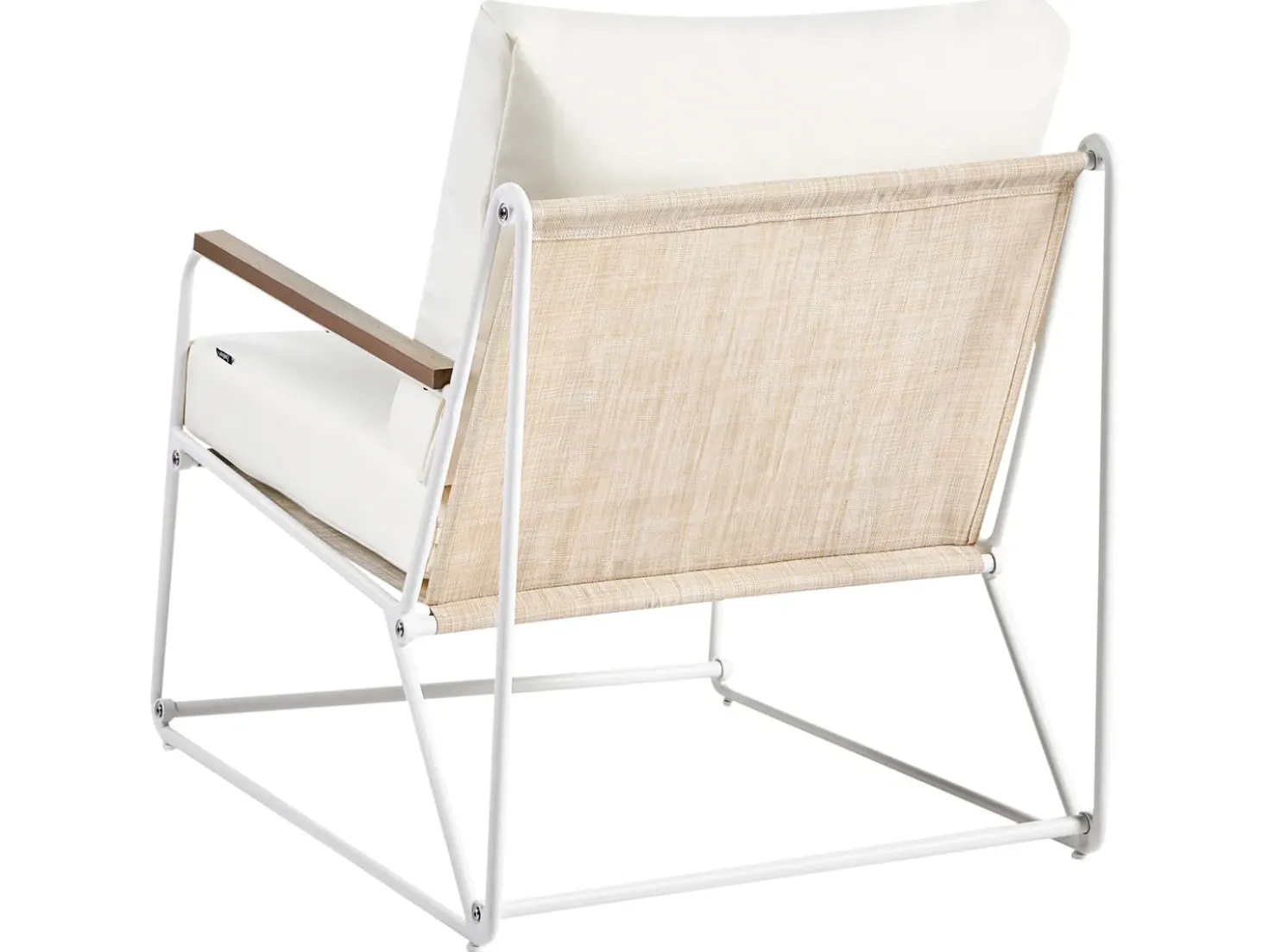 Set di divani da giardino 5 posti VENARIA con tavoli Metallo Beige/Bianco
