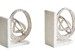 Set di fermalibri RABINA Marmo Argento