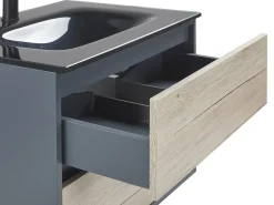 Set di mobili da bagno TERUEL Grigio