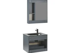 Set di mobili da bagno TERUEL Grigio