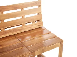 Set di panche da giardino bistrot convertibili TUENNO Legno d'acacia Marrone