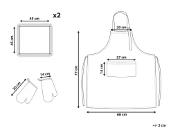 Set di Tessili da Cucina CUCUMIS Blu