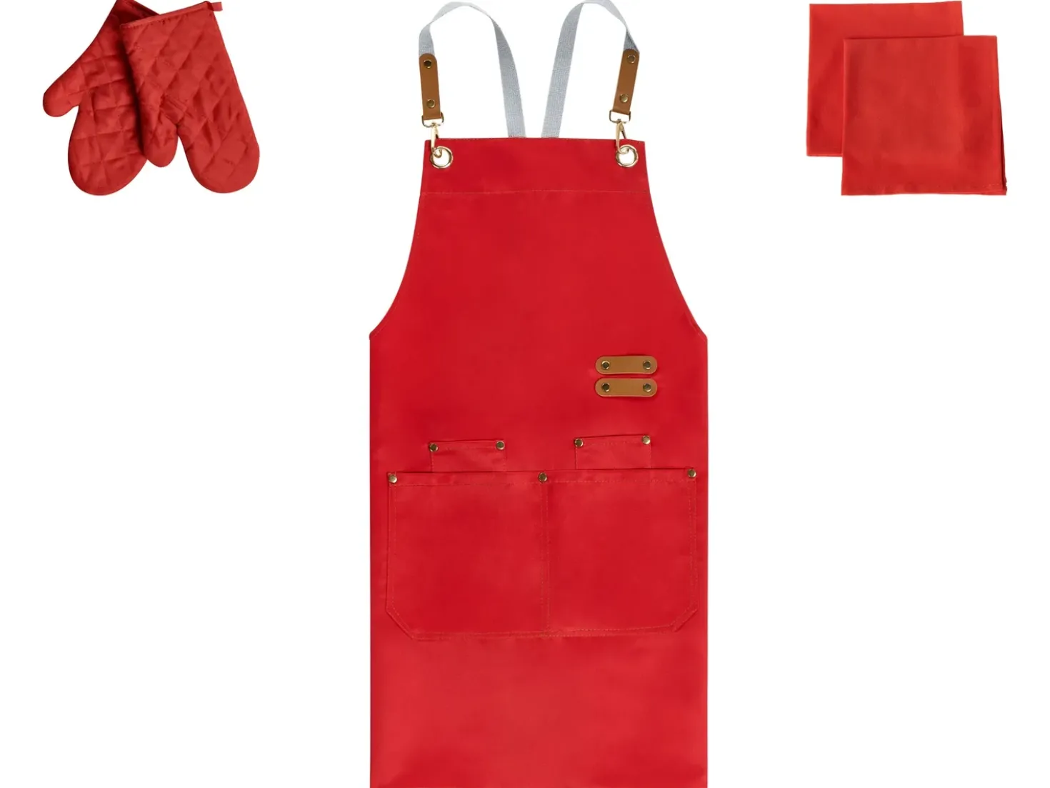 Set di Tessili da Cucina BRASSICA Rosso