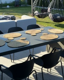 Set di tovagliette e sottobicchieri BUSHYLARK Iuta Naturale