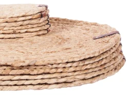 Set di tovagliette e sottobicchieri BUSHYLARK Iuta Naturale