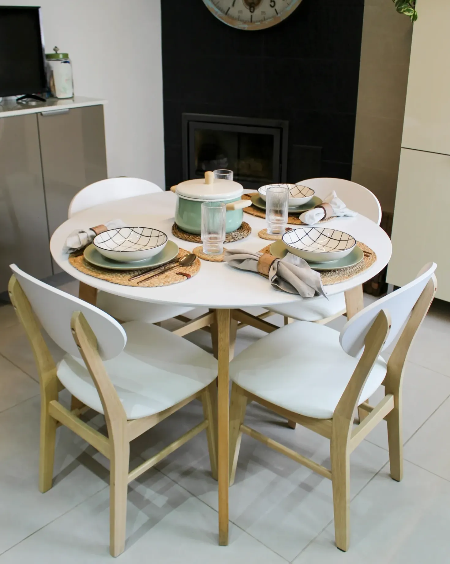 Set di tovagliette e sottobicchieri BUSHYLARK Iuta Naturale