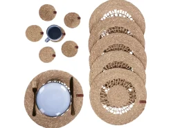 Set di tovagliette e sottobicchieri PEPPERBERRY Alghe marine Naturale