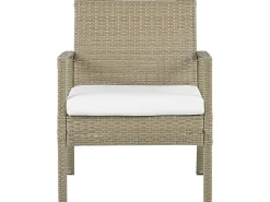 Set divani con tavolino MARSALA Rattan sintetico (PE) Marrone chiaro