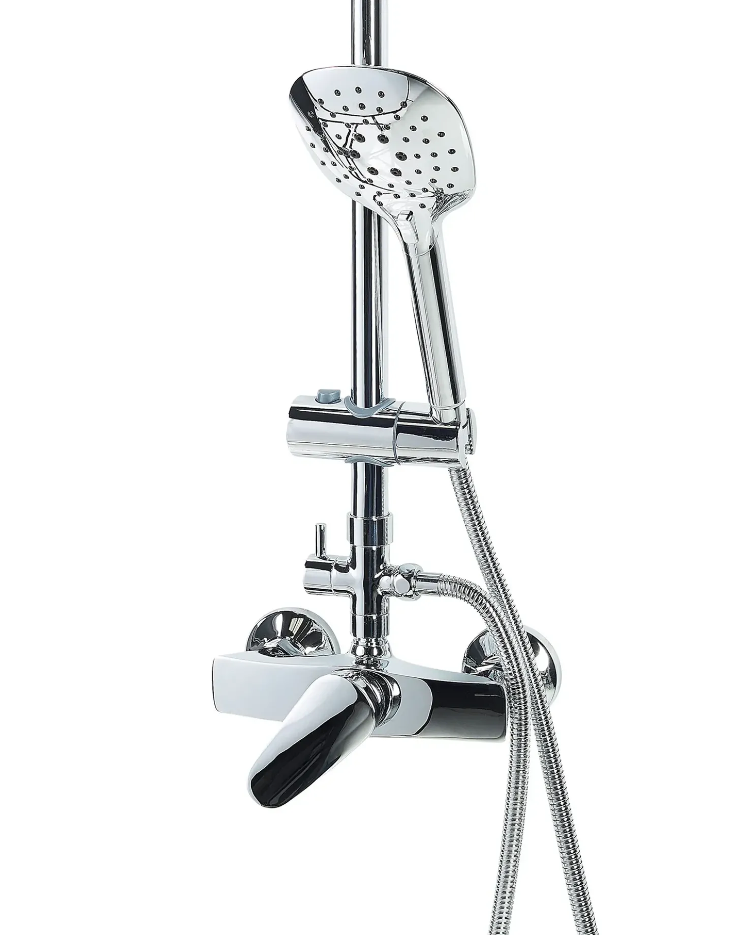 Set doccia con miscelatore e soffione a pioggia HOWICK Argento