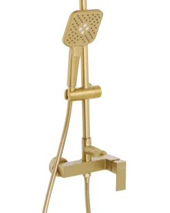 Set doccia con miscelatore e soffione a pioggia COLORADA Oro