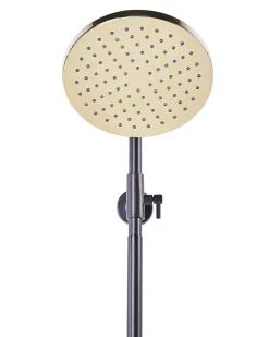 Set doccia con miscelatore e soffione a pioggia GURARA Nero/Oro