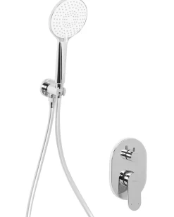 Set doccia da incasso con soffione a pioggia TINGUIRIRICA Argento